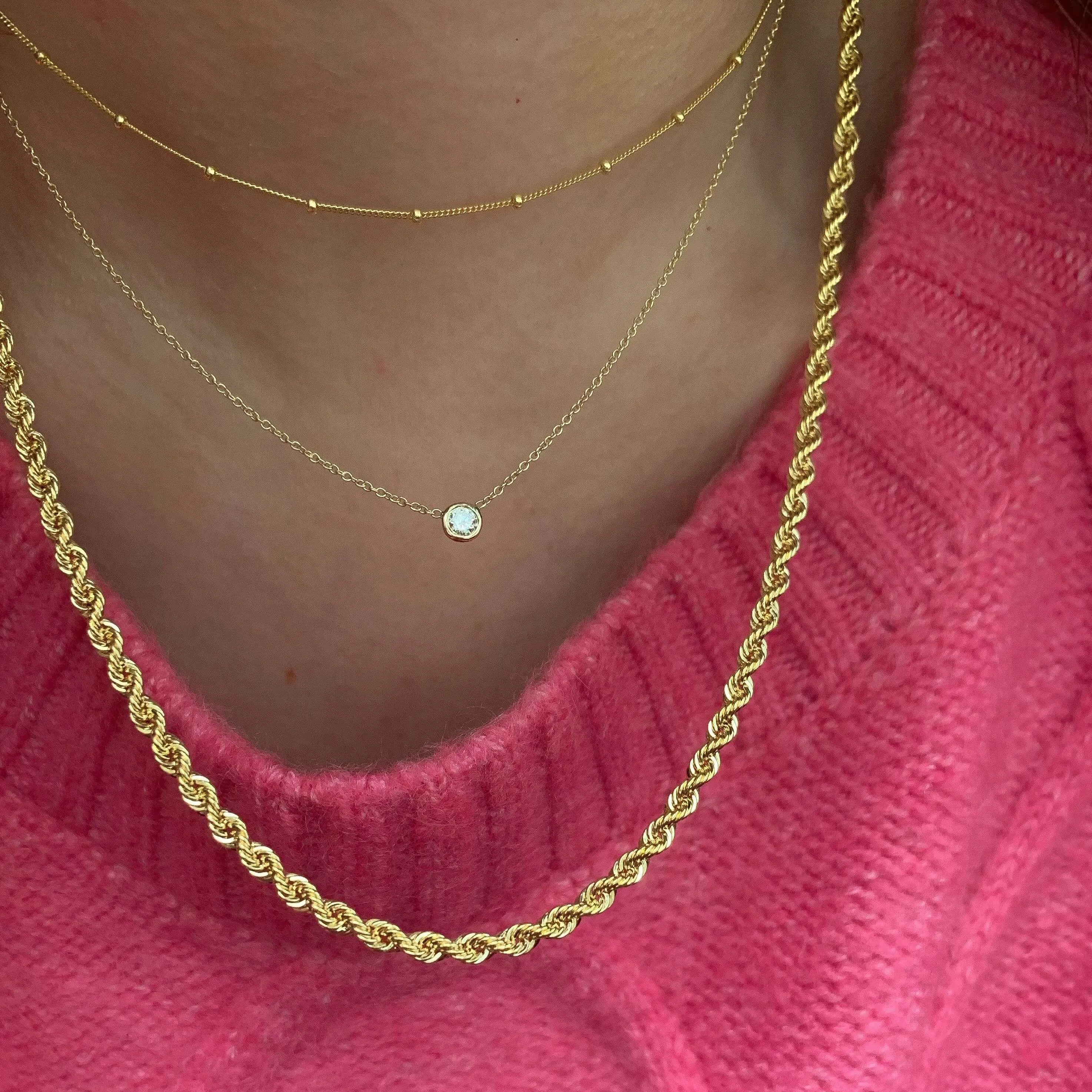 10K Gold Satellite Chain Choker