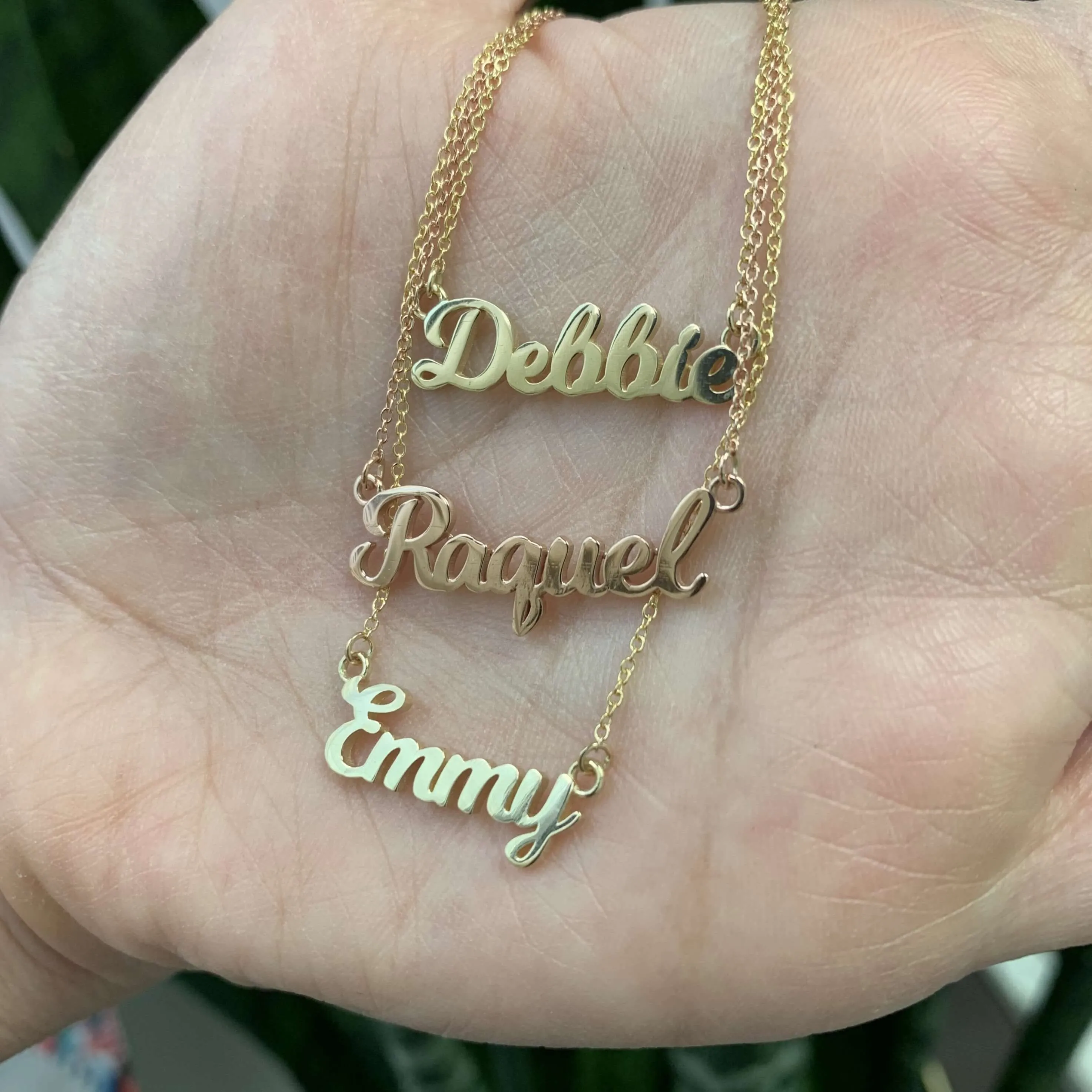 10K Gold Small Name Necklace