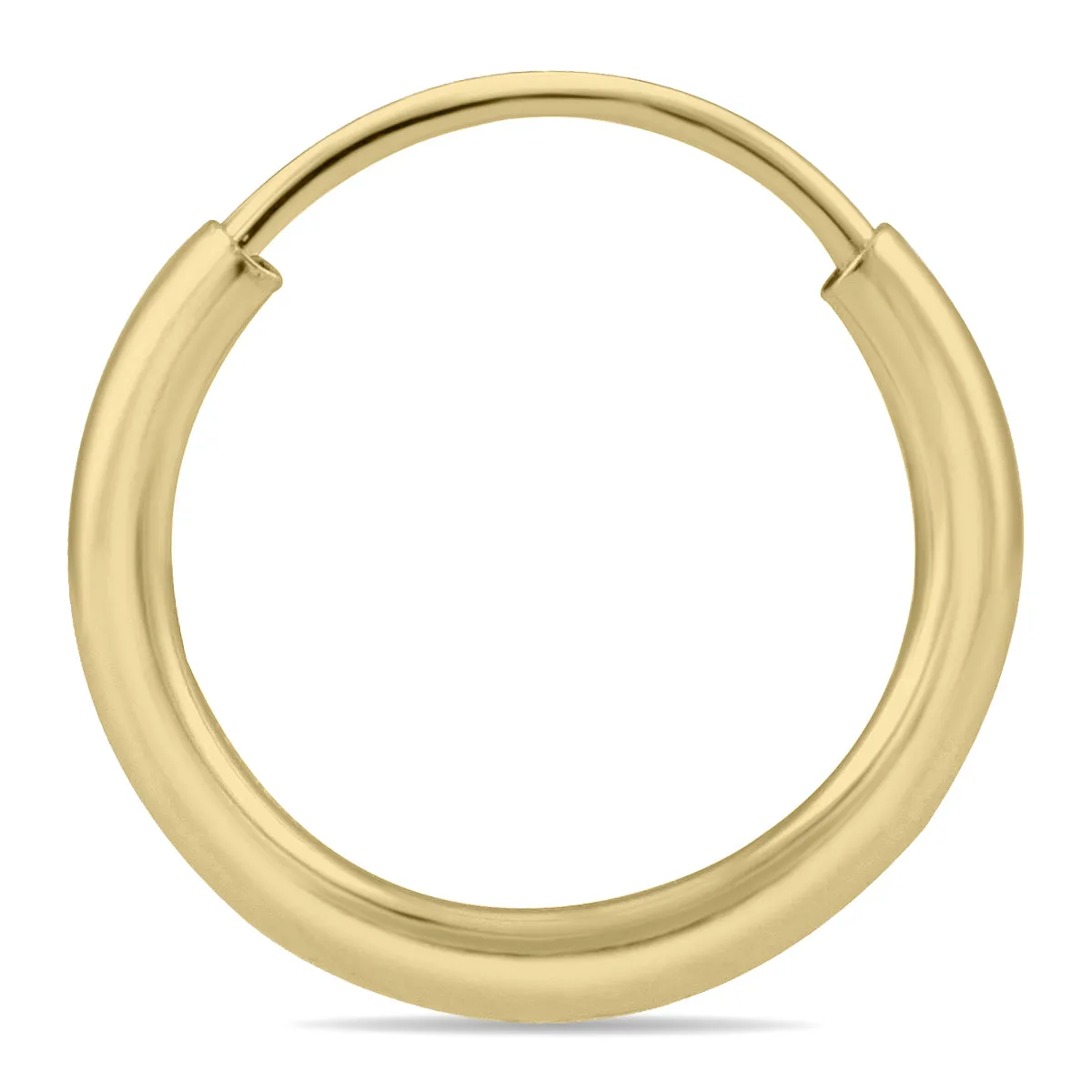 10Mm Endless Hoop Earring 14K Yellow Gold