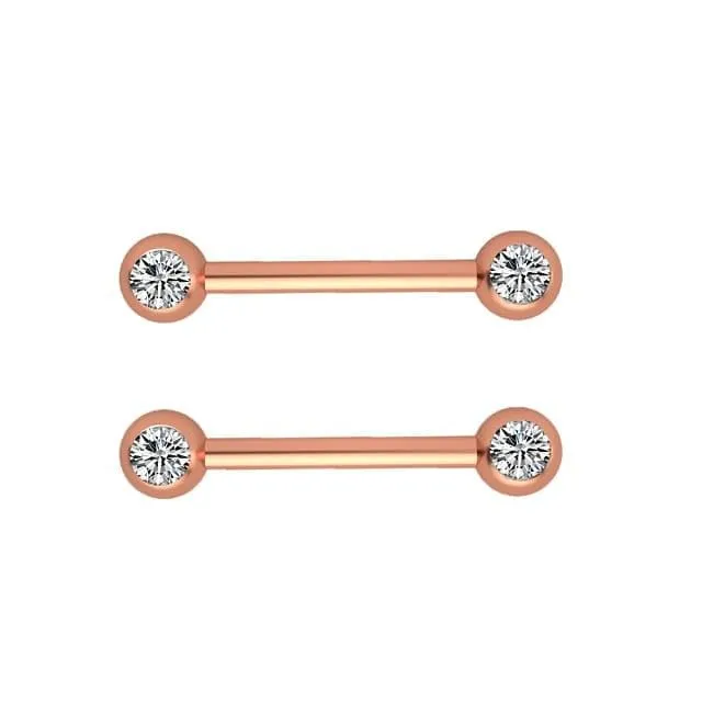 1/2PC Rose, Heart, Skull Tongue Piercing Stainless Steel Body Jewelry