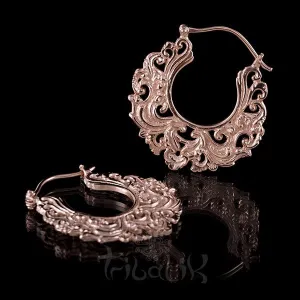 18K Rose Gold Plated Small Hoop Earrings- Like the River