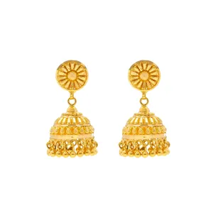 22K Gold Jhumki Earrings