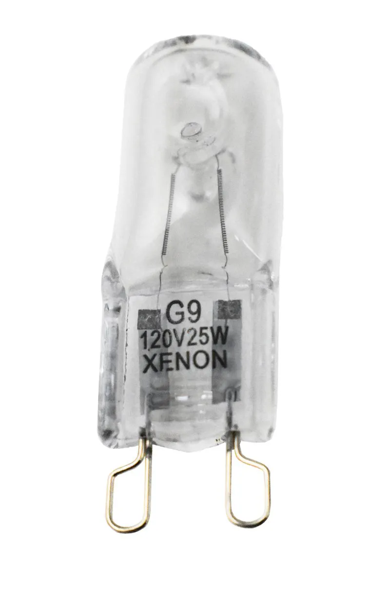 25 W Xenon Bi-Pin Light Bulb with Clear Finish - bx25g9cl120v