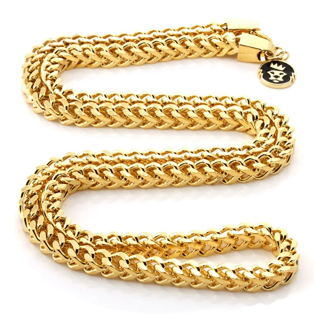 6mm 14K Gold Stainless Steel Franco Chain