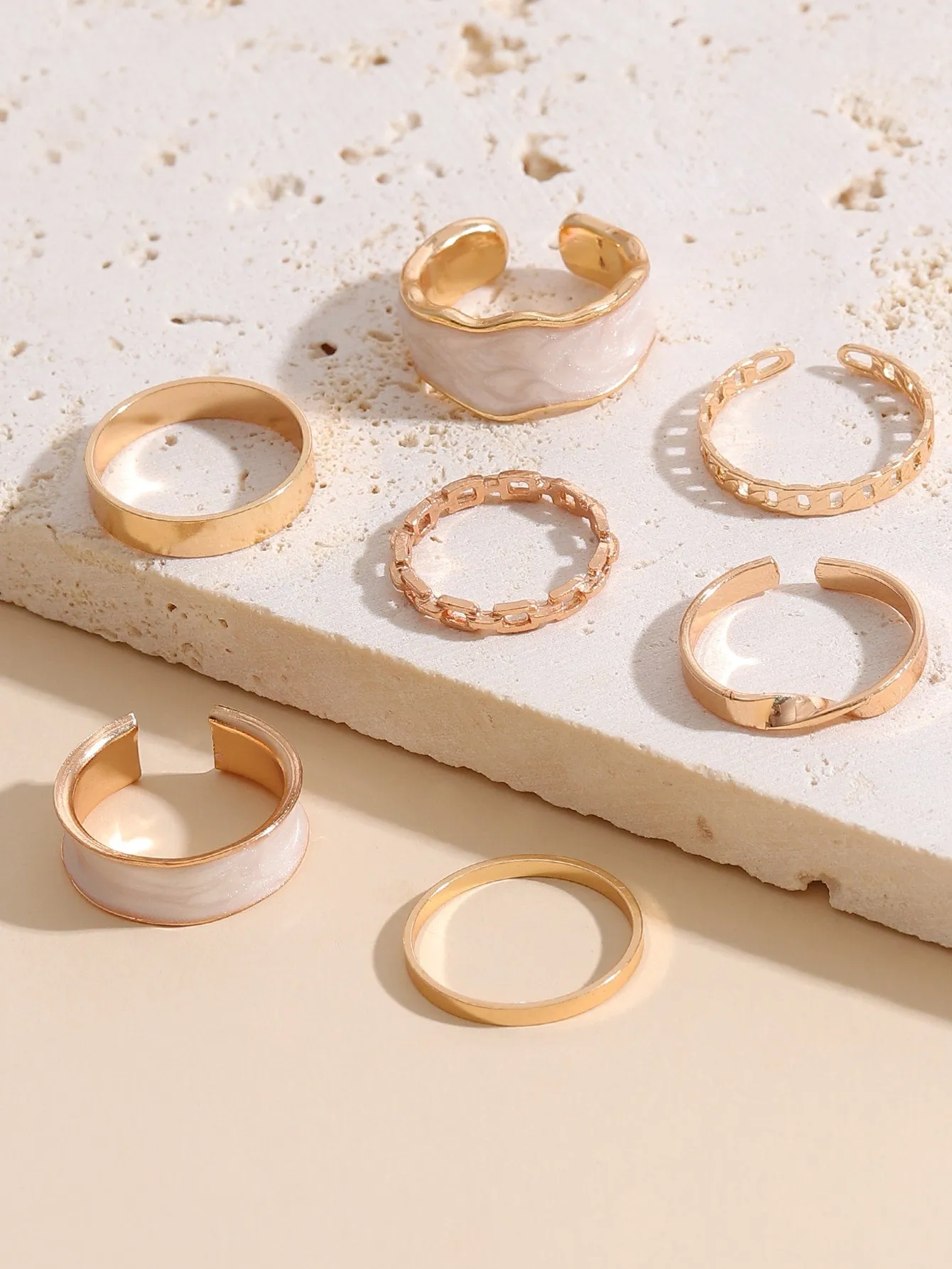 7pcs Simple Ring