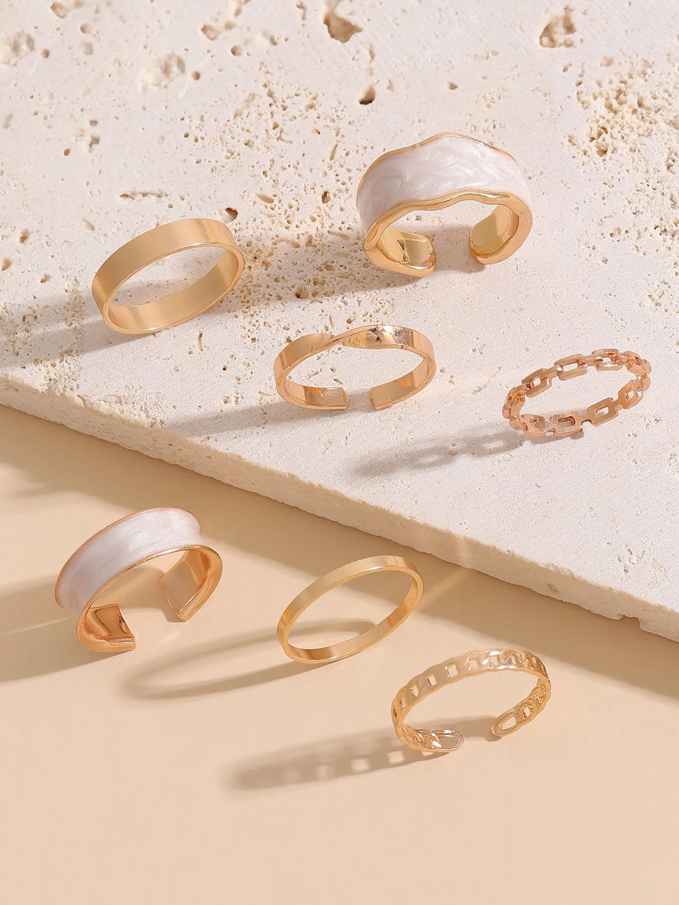 7pcs Simple Ring