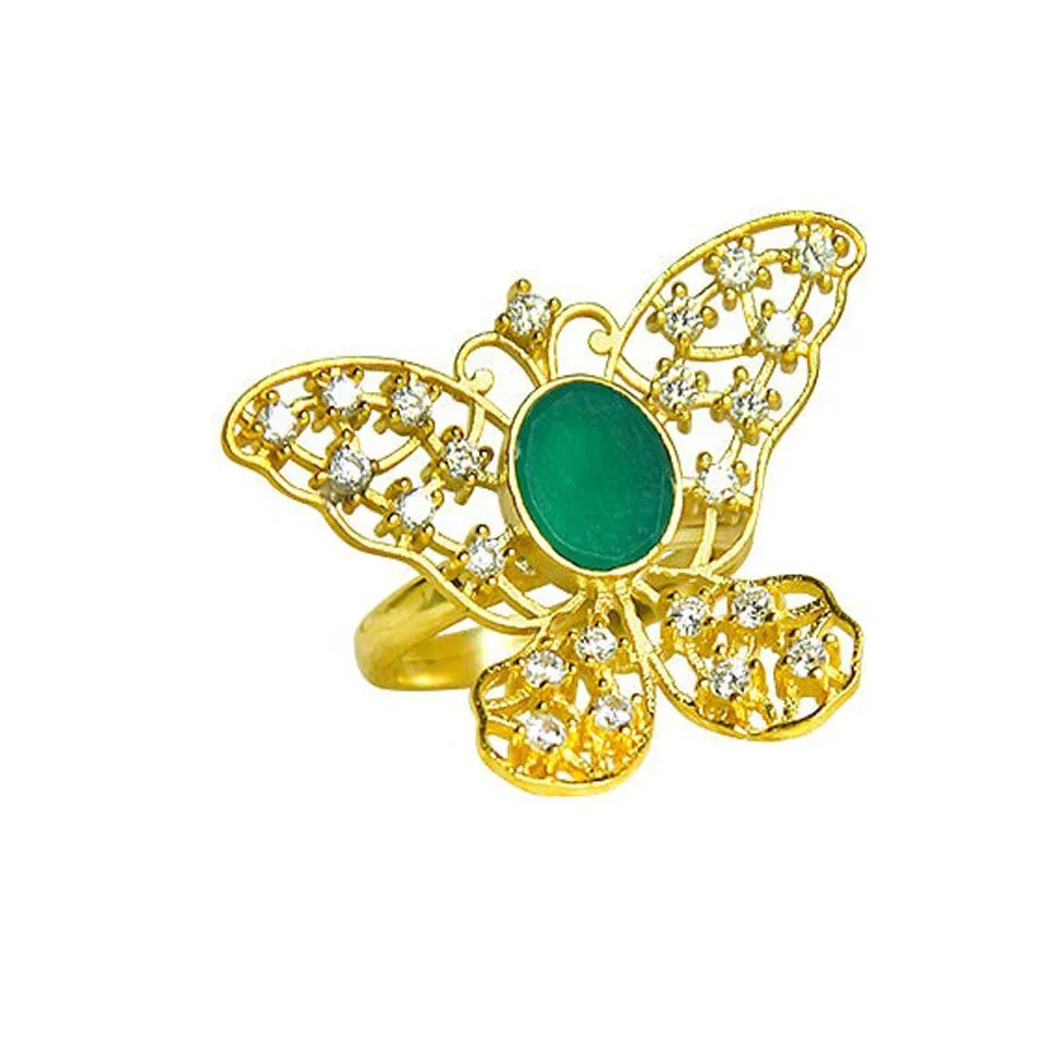 92.5 Silver Charming Butterfly Ring