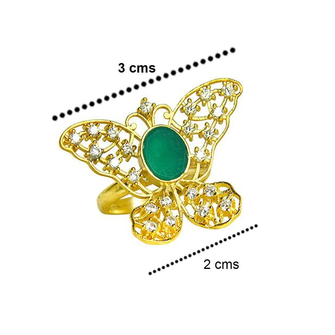 92.5 Silver Charming Butterfly Ring