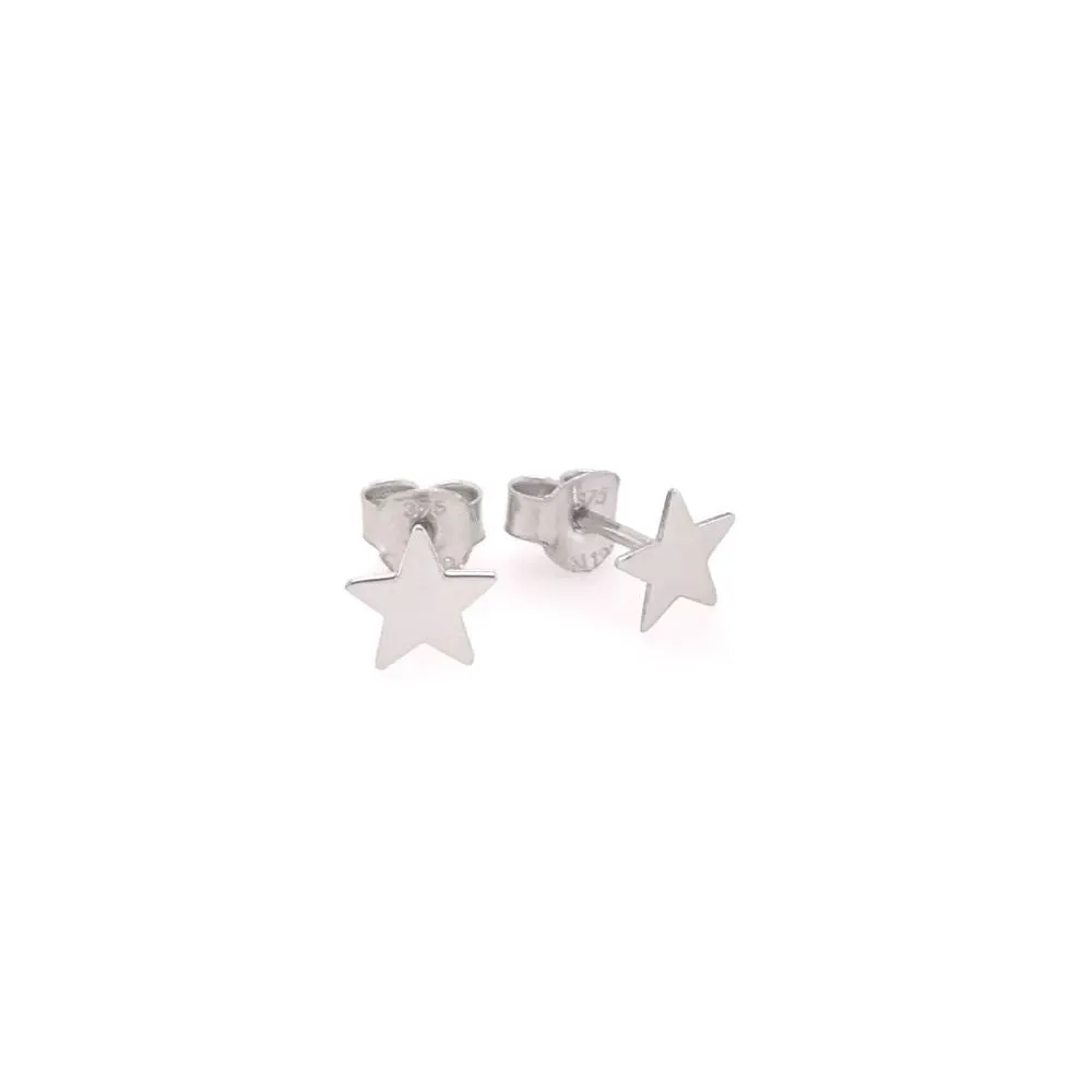 9ct Gold Star Stud Earrings