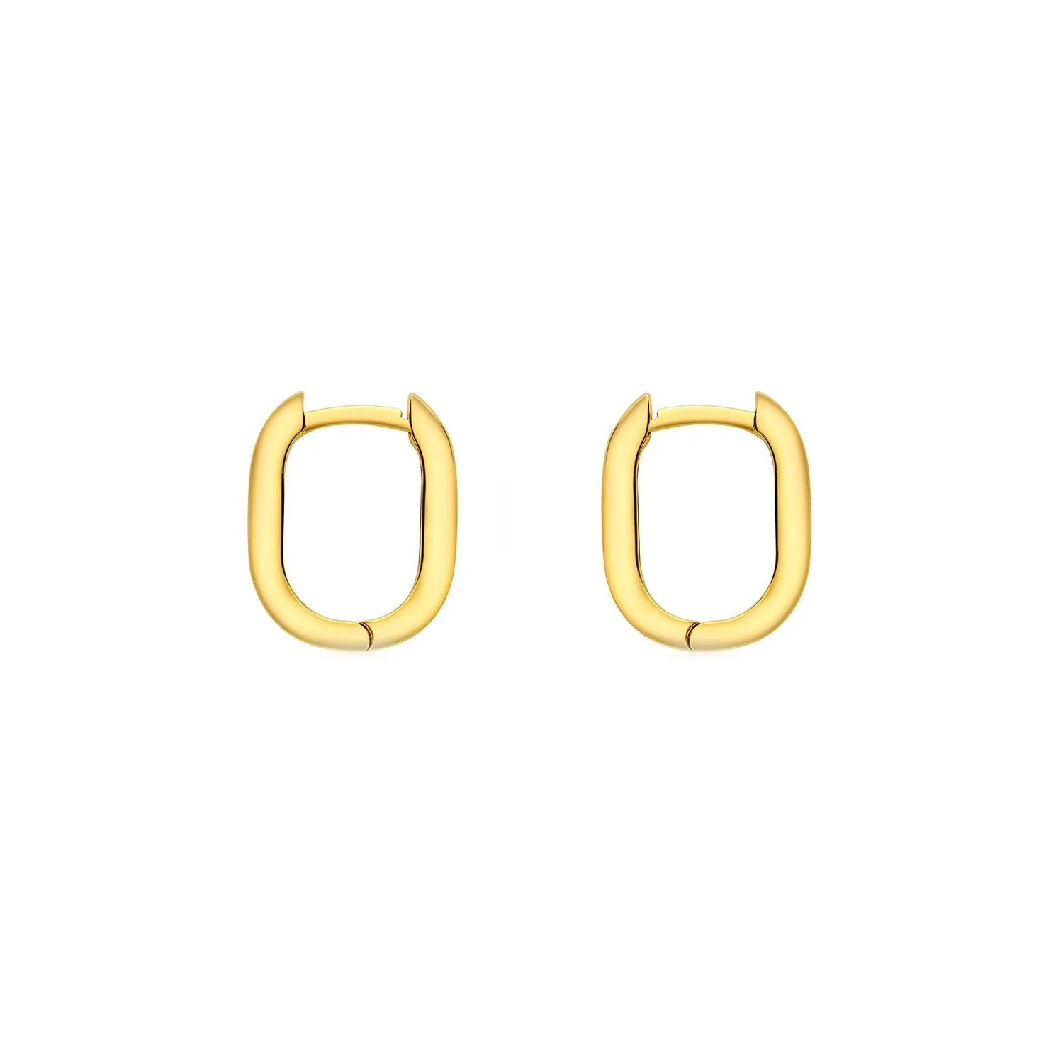 9K Yellow Gold Hoop Earrings - 1.53.9990