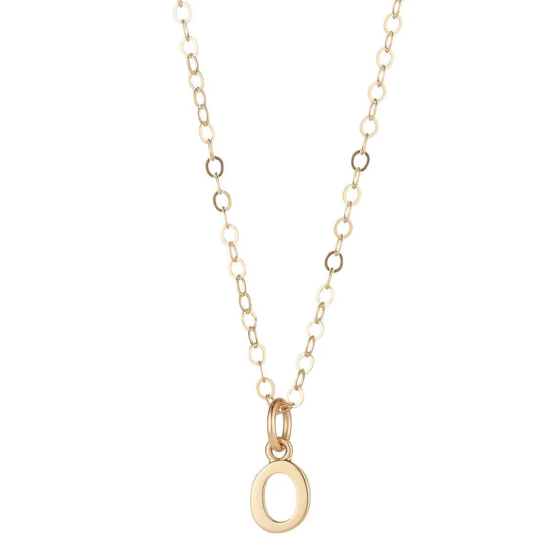 9kt Gold Initial Pendant Necklace (A to Z)