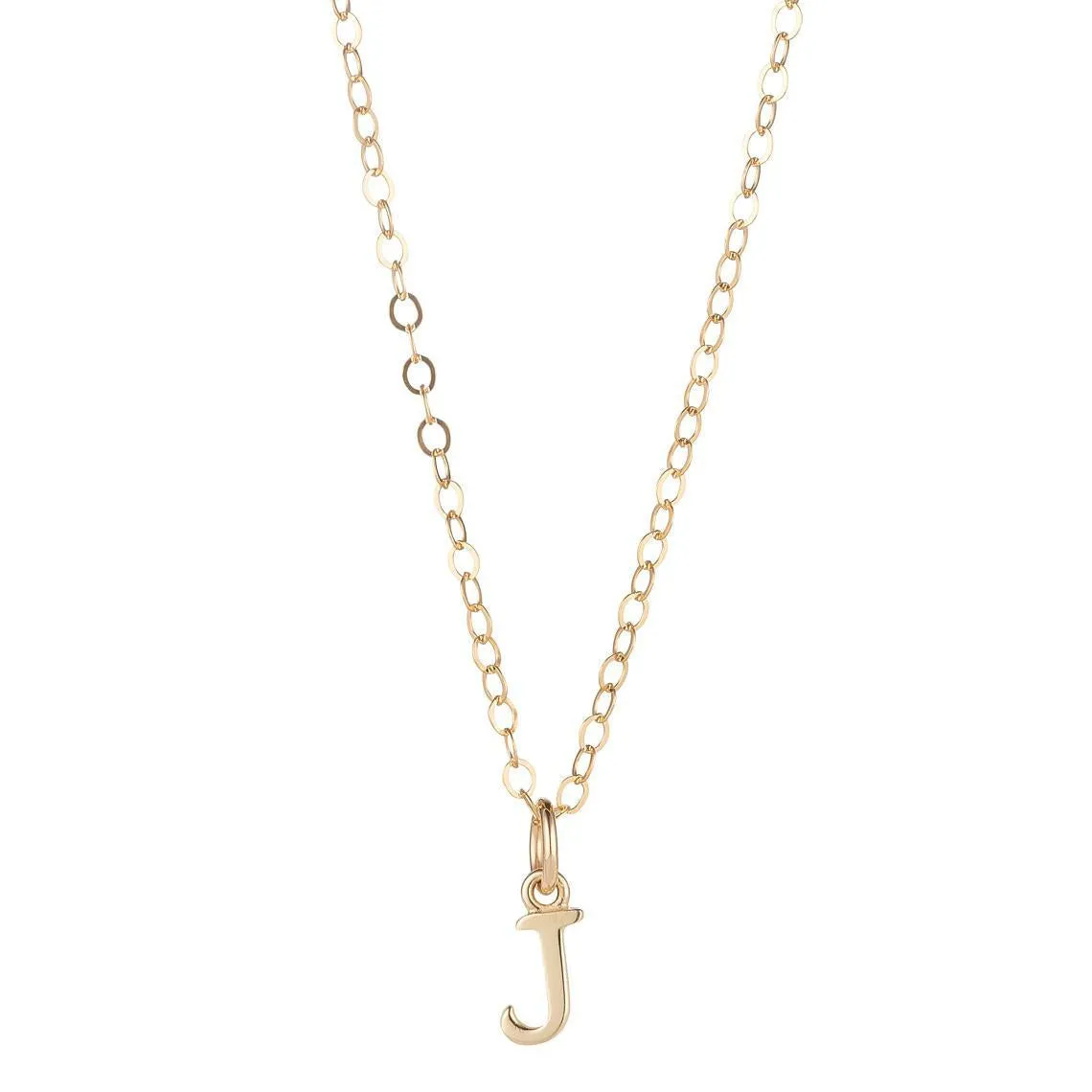 9kt Gold Initial Pendant Necklace (A to Z)