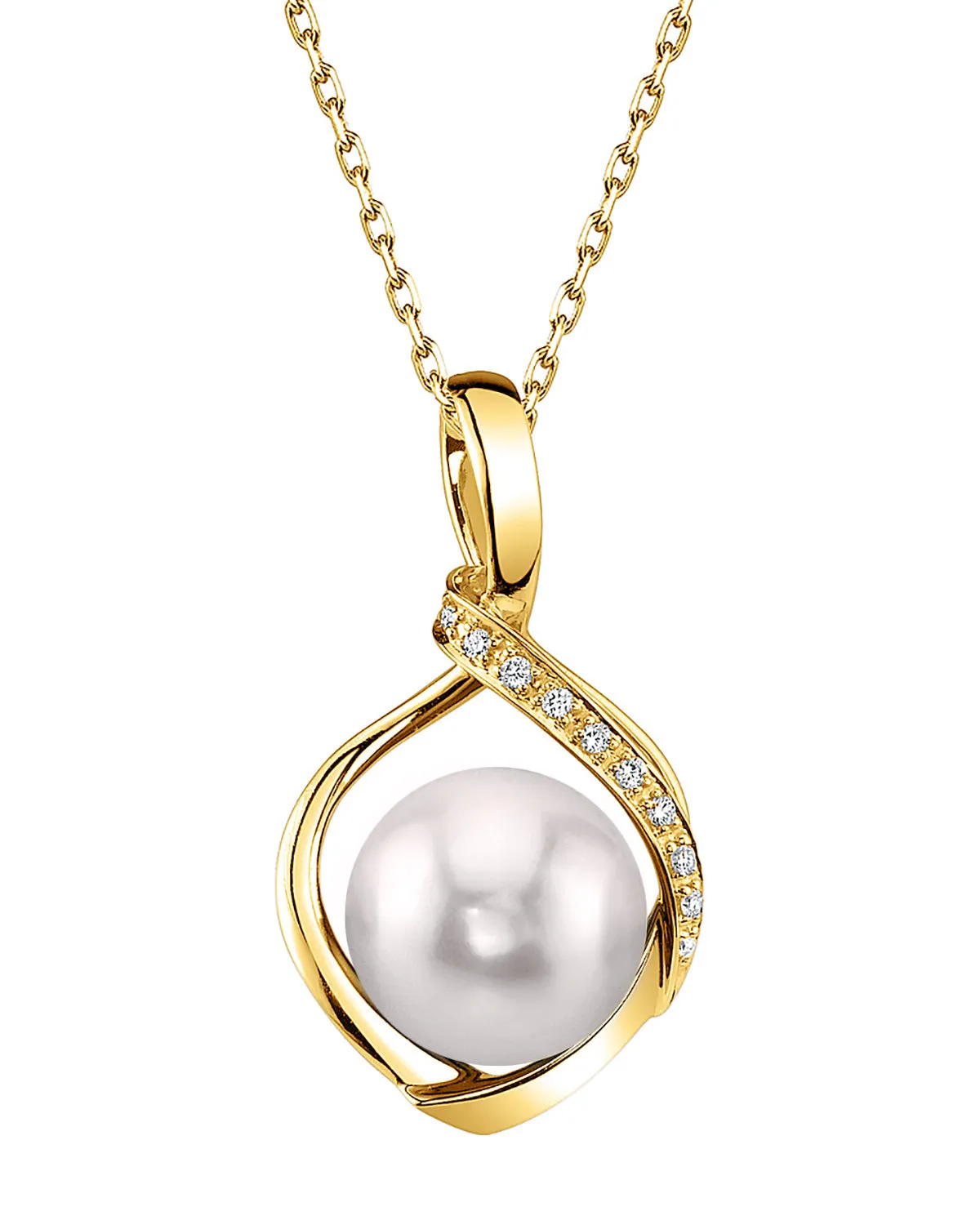 Akoya Pearl & Diamond Alexis Pendant