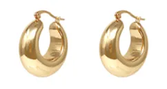 All Day Long Gold Hoops