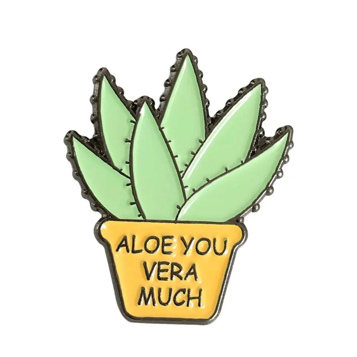 Aloe You Vera Much Brooch Enamel Pin