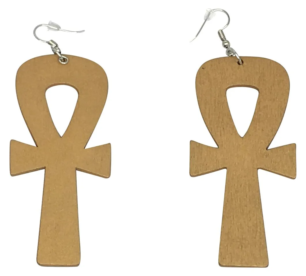 Ankh earrings (gold tone)