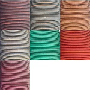 Antique 2.5mm Round Real Genuine Craft Jewellery Leather String Cord Lace Thong 4m