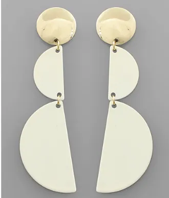 Archie Drop Ivory Earrings