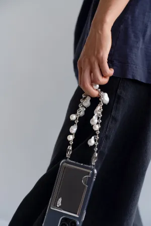 Baroque Pearl Ballchain Wristlet