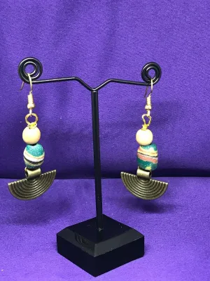 Brass Boho Earrings With Tribal Influence