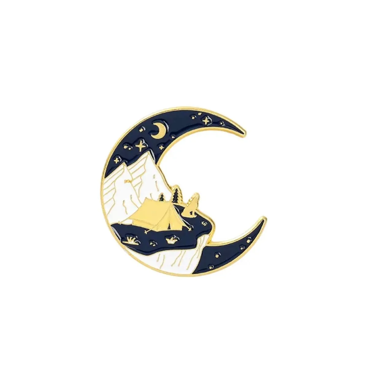 Camp Night Brooch Enamel Pin