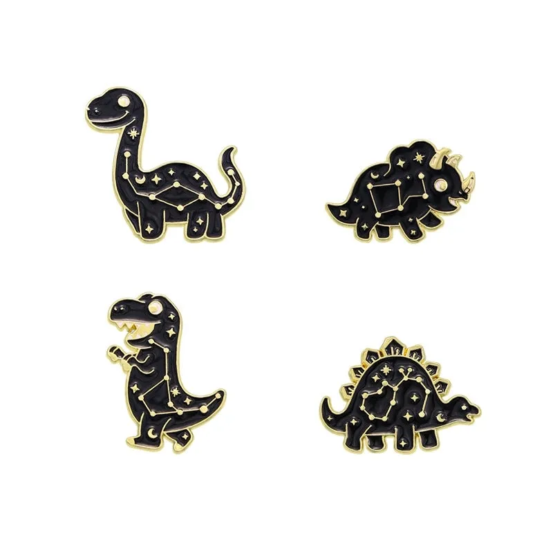 Cartoon Style Cute Pin Dinosaur Alloy Enamel Stoving Varnish Kid'S Brooches