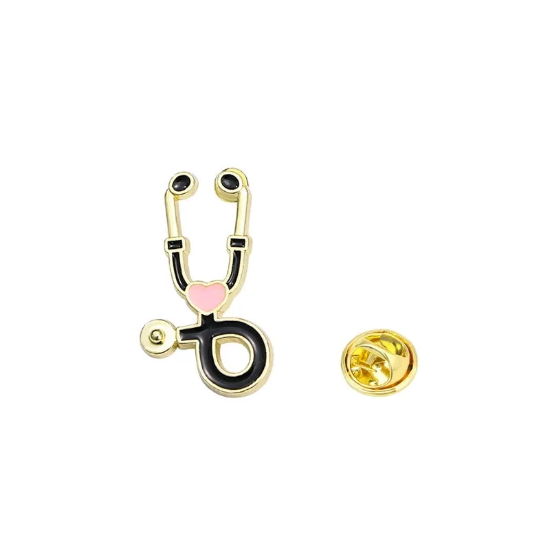 Cartoon Style Cute Pin U Shape Heart Shape Alloy Enamel Unisex Brooches