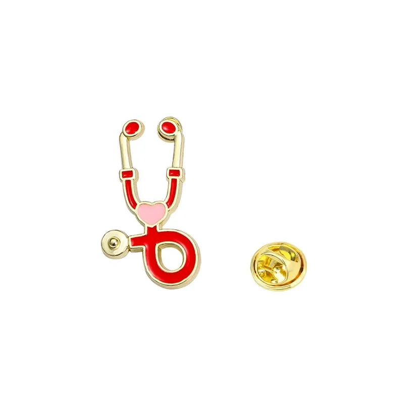 Cartoon Style Cute Pin U Shape Heart Shape Alloy Enamel Unisex Brooches