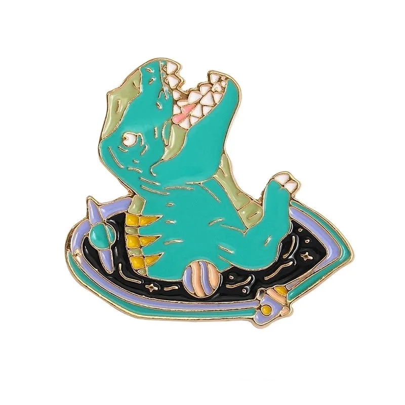 Cartoon Style Pin Animal Alloy Enamel Plating Unisex Brooches