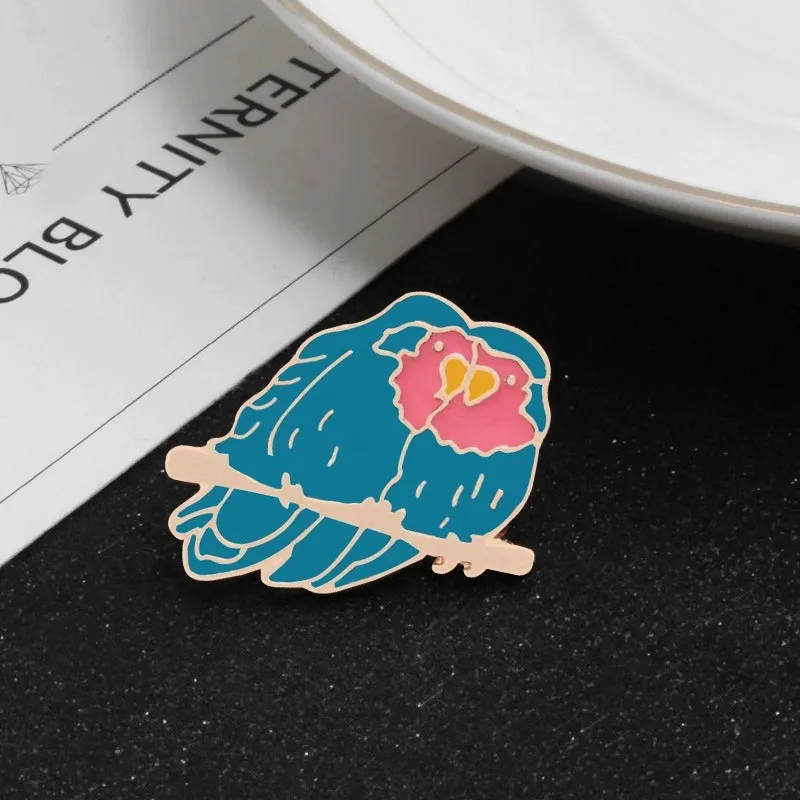 Cartoon Style Pin Animal Moon Alloy Enamel Unisex Brooches