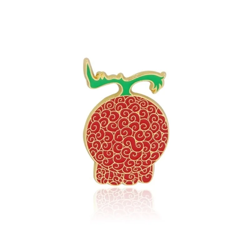 Cartoon Style Pin Fruit Alloy Enamel Unisex Brooches