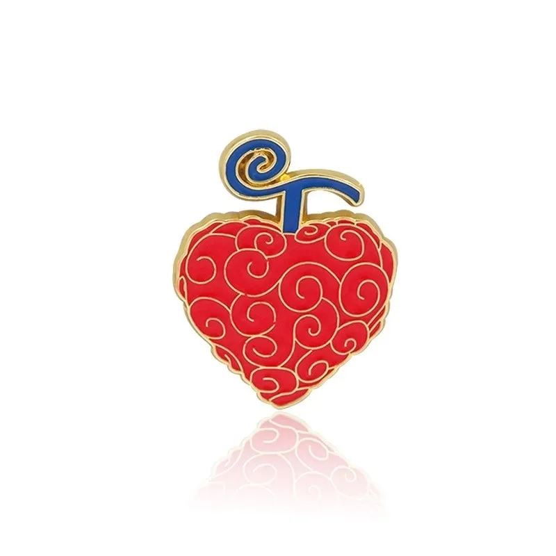 Cartoon Style Pin Fruit Alloy Enamel Unisex Brooches