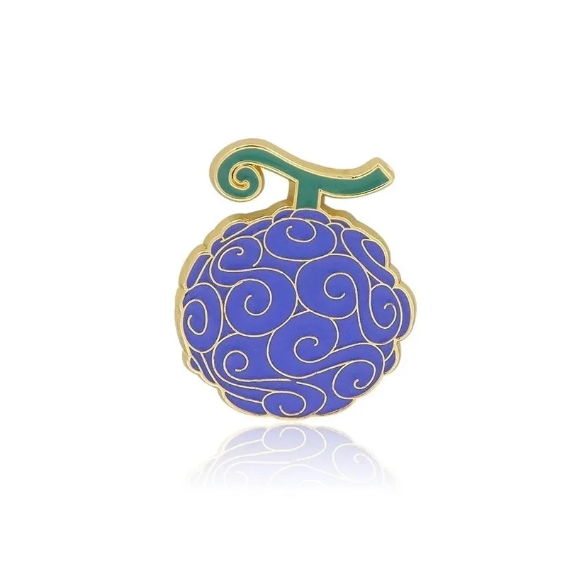 Cartoon Style Pin Fruit Alloy Enamel Unisex Brooches