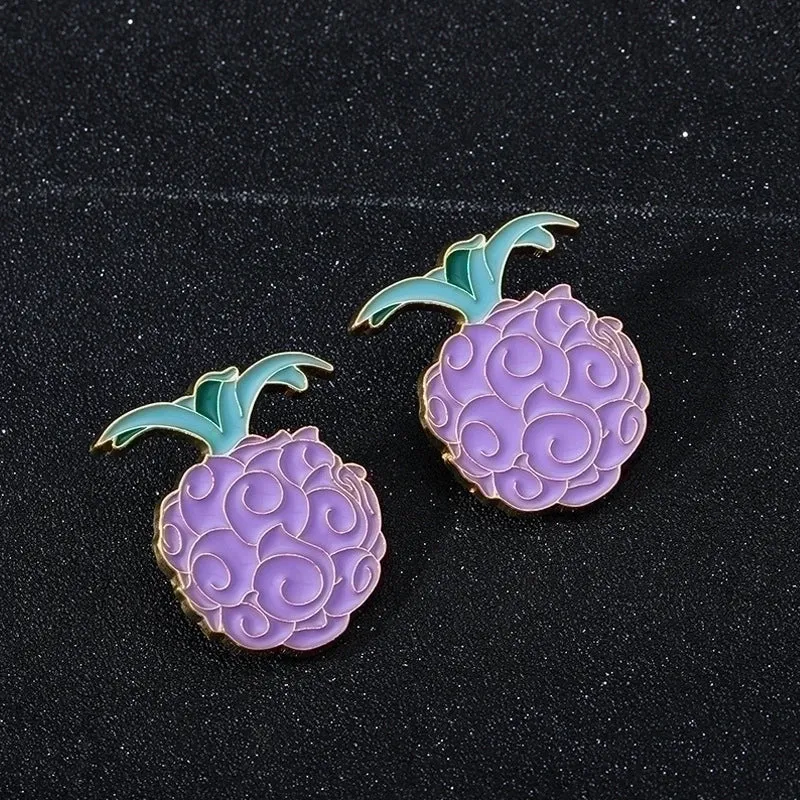 Cartoon Style Pin Fruit Alloy Enamel Unisex Brooches