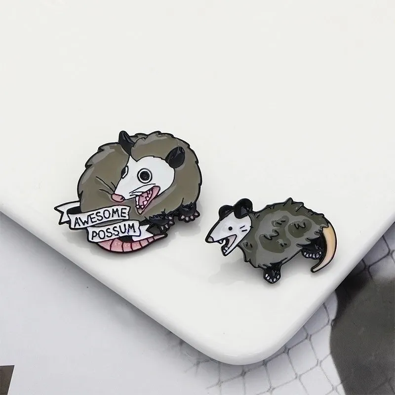 Cartoon Style Pin Letter Mouse Alloy Enamel Unisex Brooches