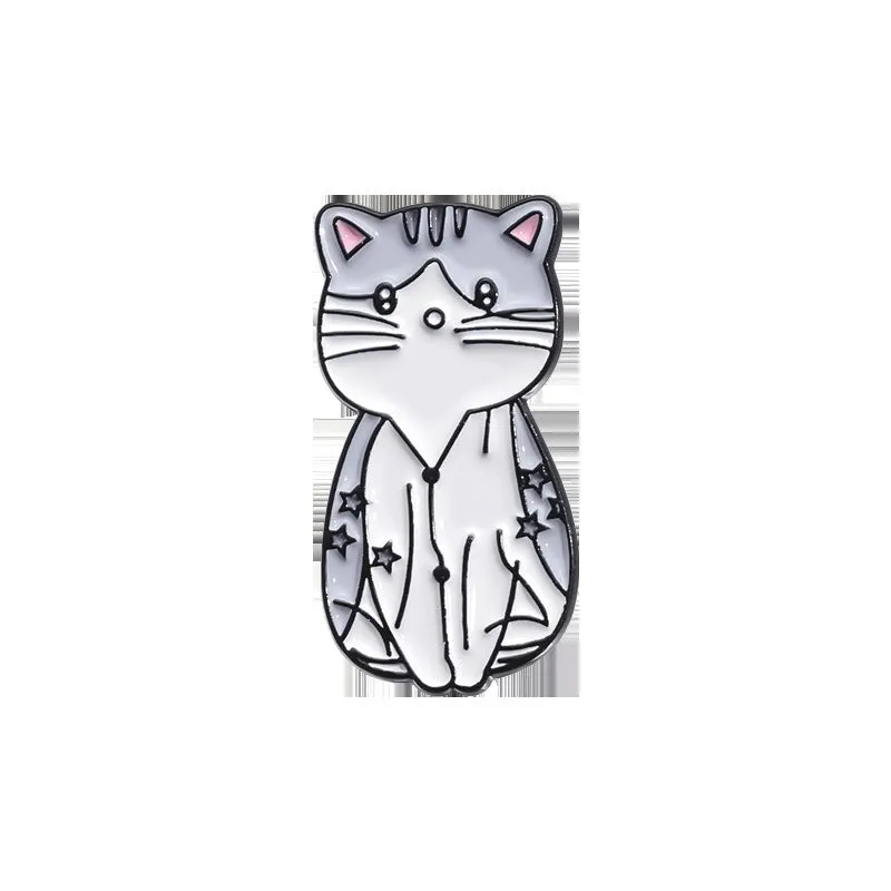 Casual Cute Pin Cartoon Cup Cat Alloy Enamel Plating Unisex Brooches