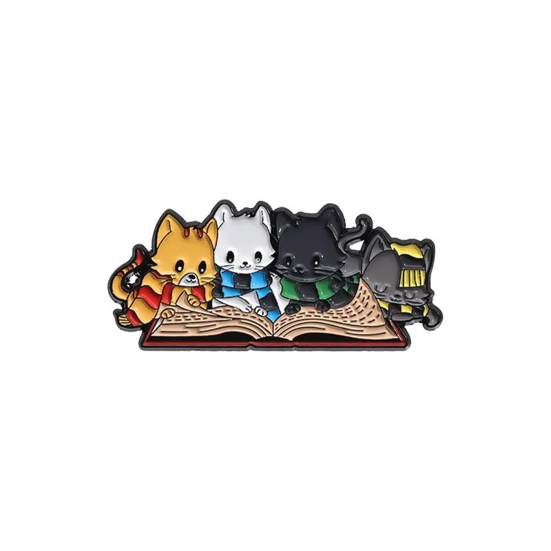 Casual Cute Pin Cartoon Cup Cat Alloy Enamel Plating Unisex Brooches