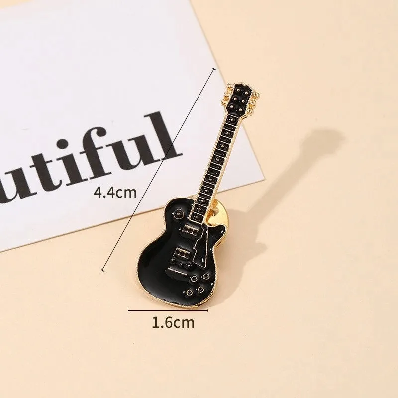 Casual Simple Style Pin Guitar Alloy Enamel Unisex Brooches