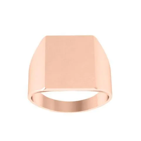 Chunky Square Trendy Signet Ring Women - 14mm x 12mm