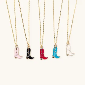 Colorful Cowboy Boot 16" Necklaces