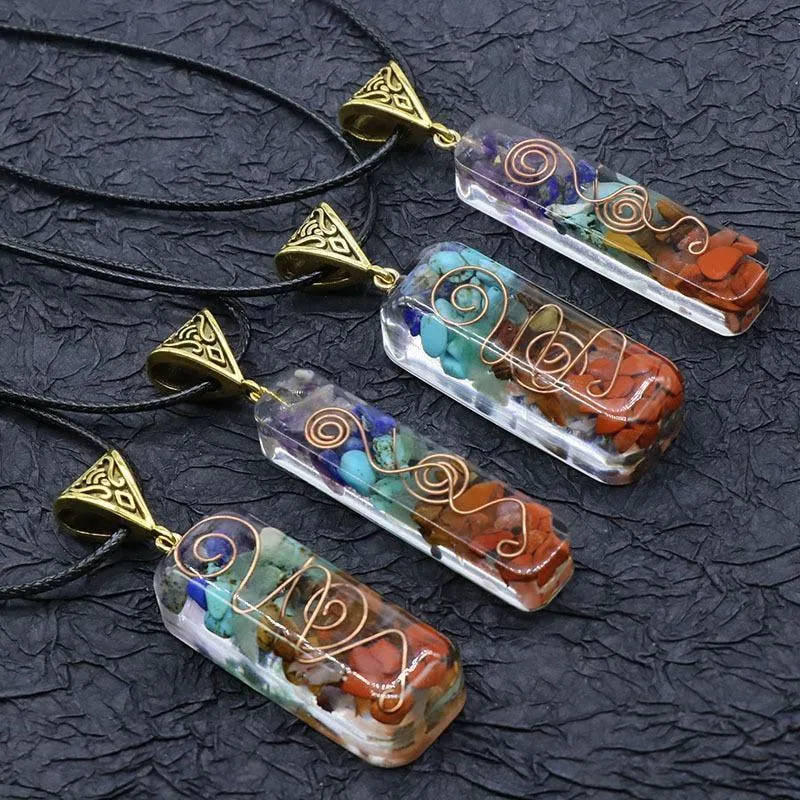 Copper Wire with Natural Stone Pendants