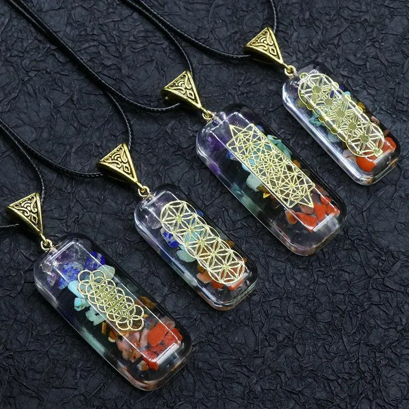 Copper Wire with Natural Stone Pendants