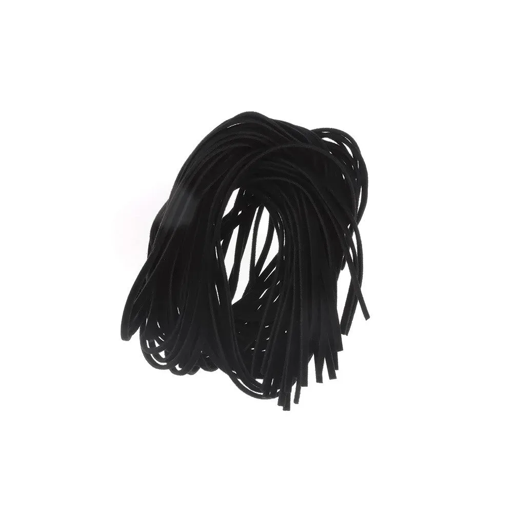 CORD SUEDE BLACK 2 MM 1 DOZ