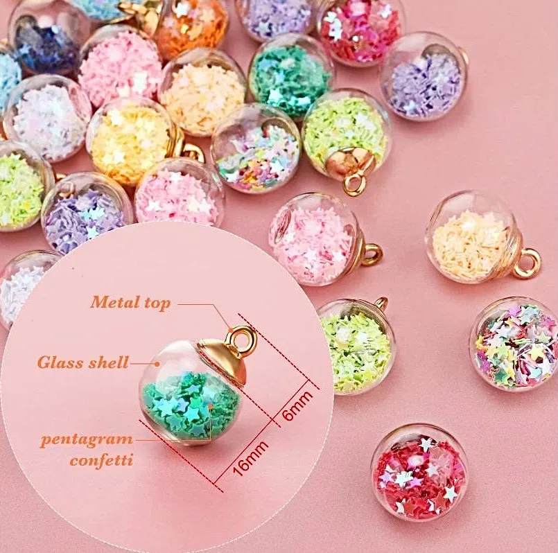 Crystal Ball Pendant Charms