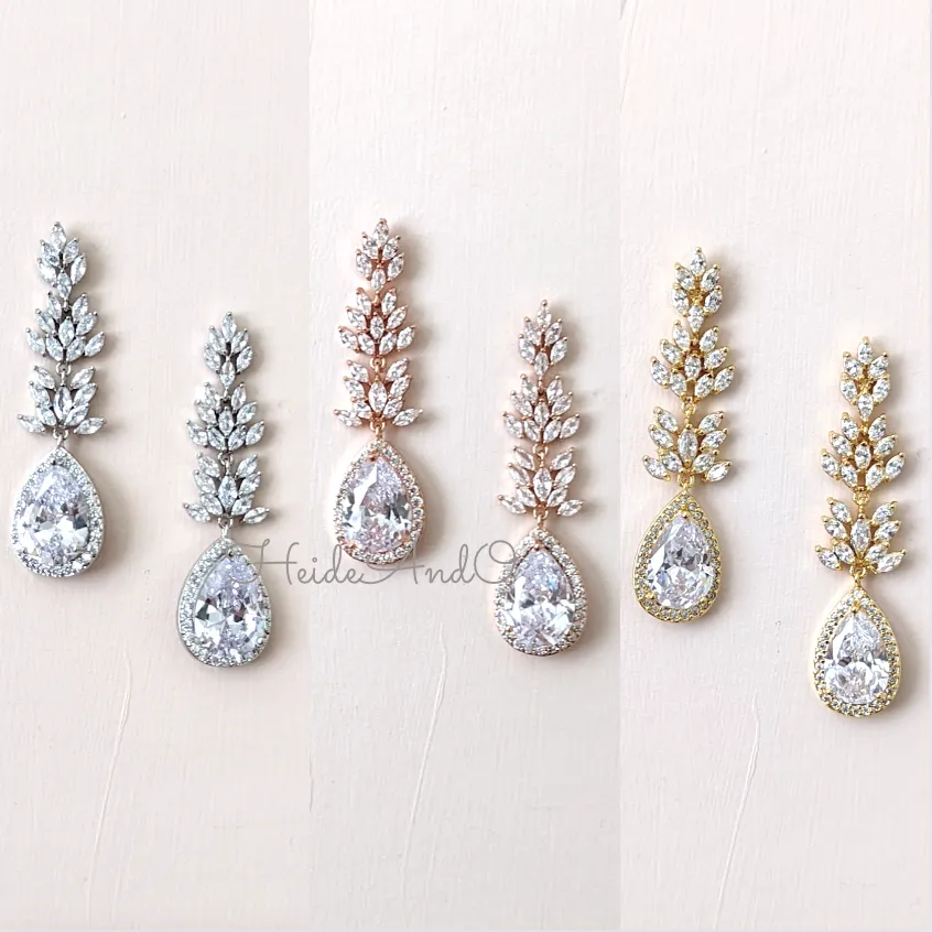 Crystal Bridal Earrings Drop