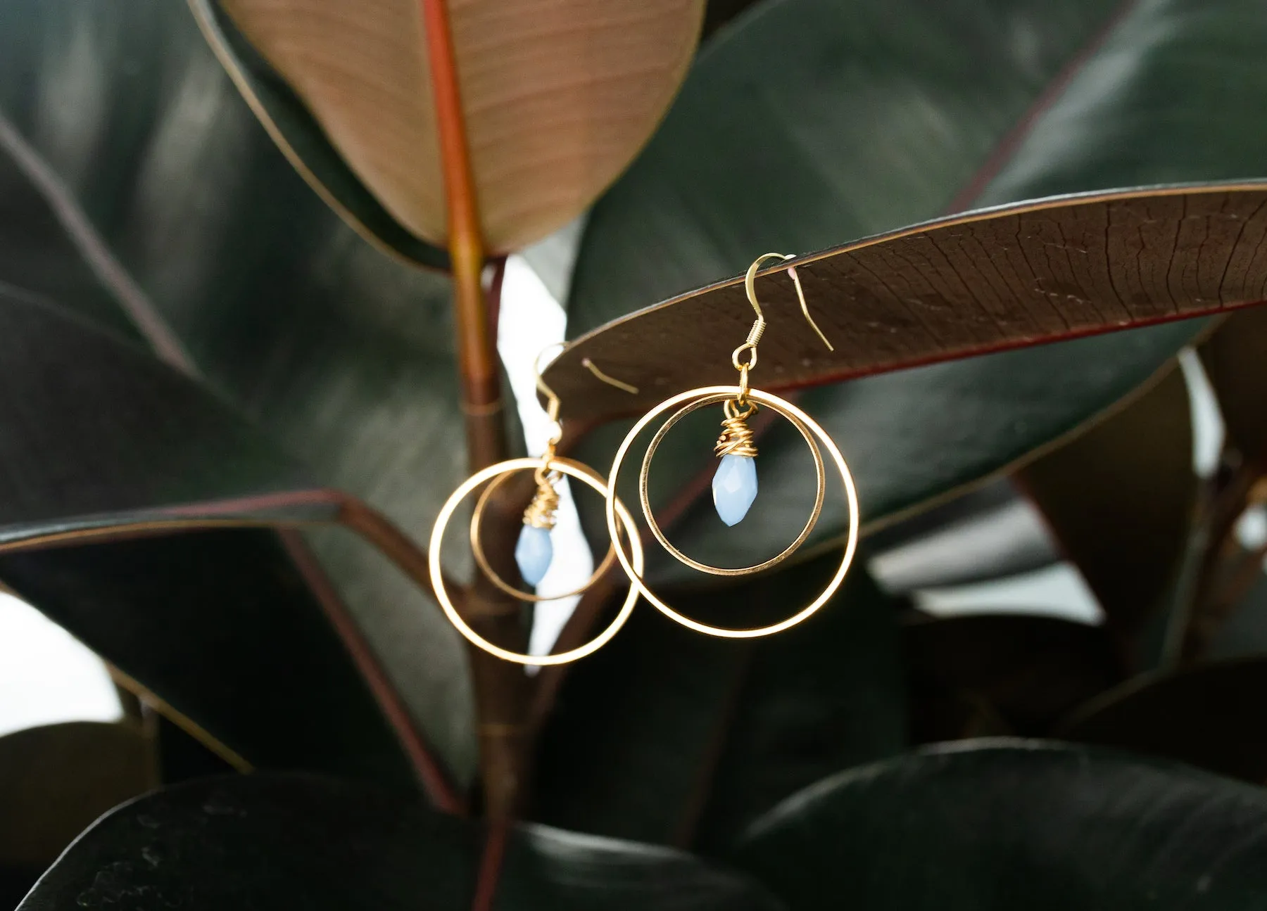 Crystal Orbit Earrings