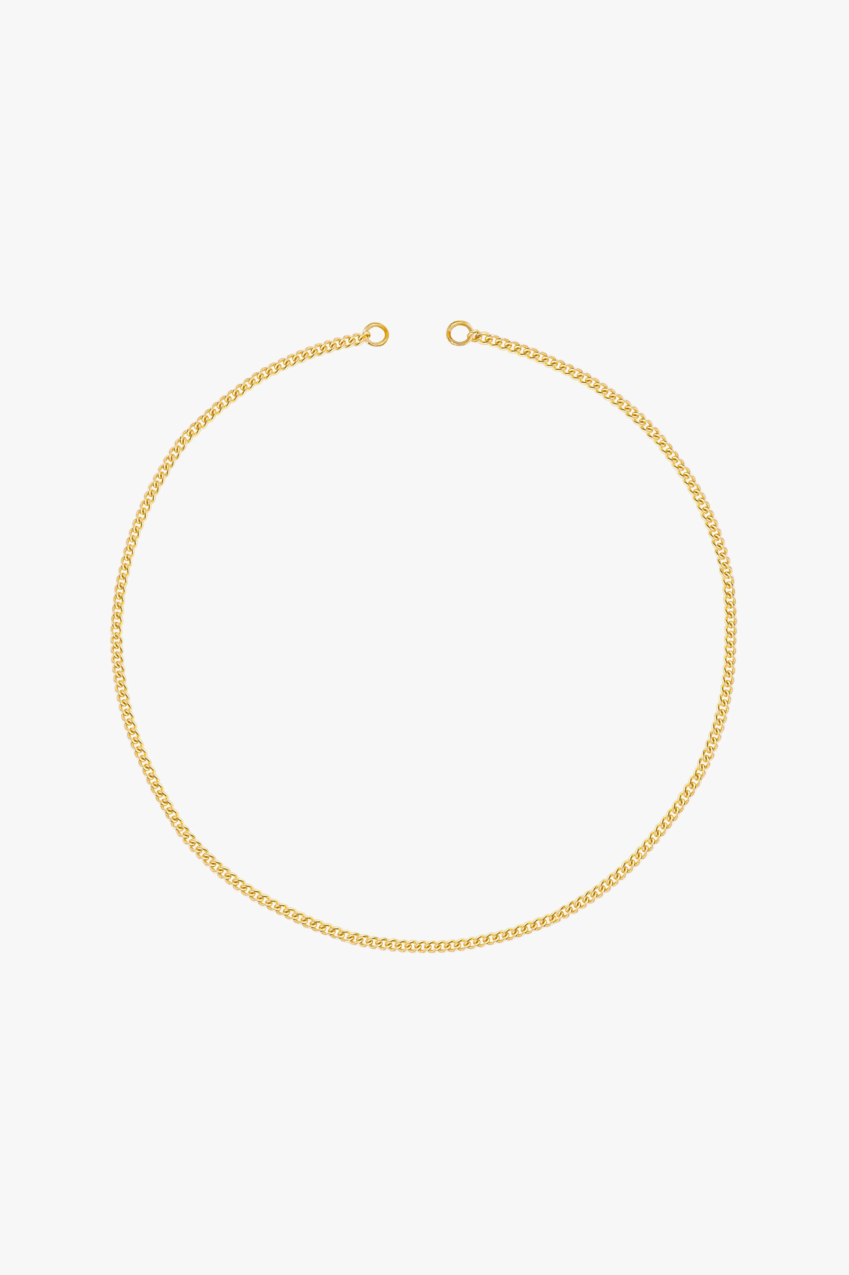 Curb clasp chain gold plated