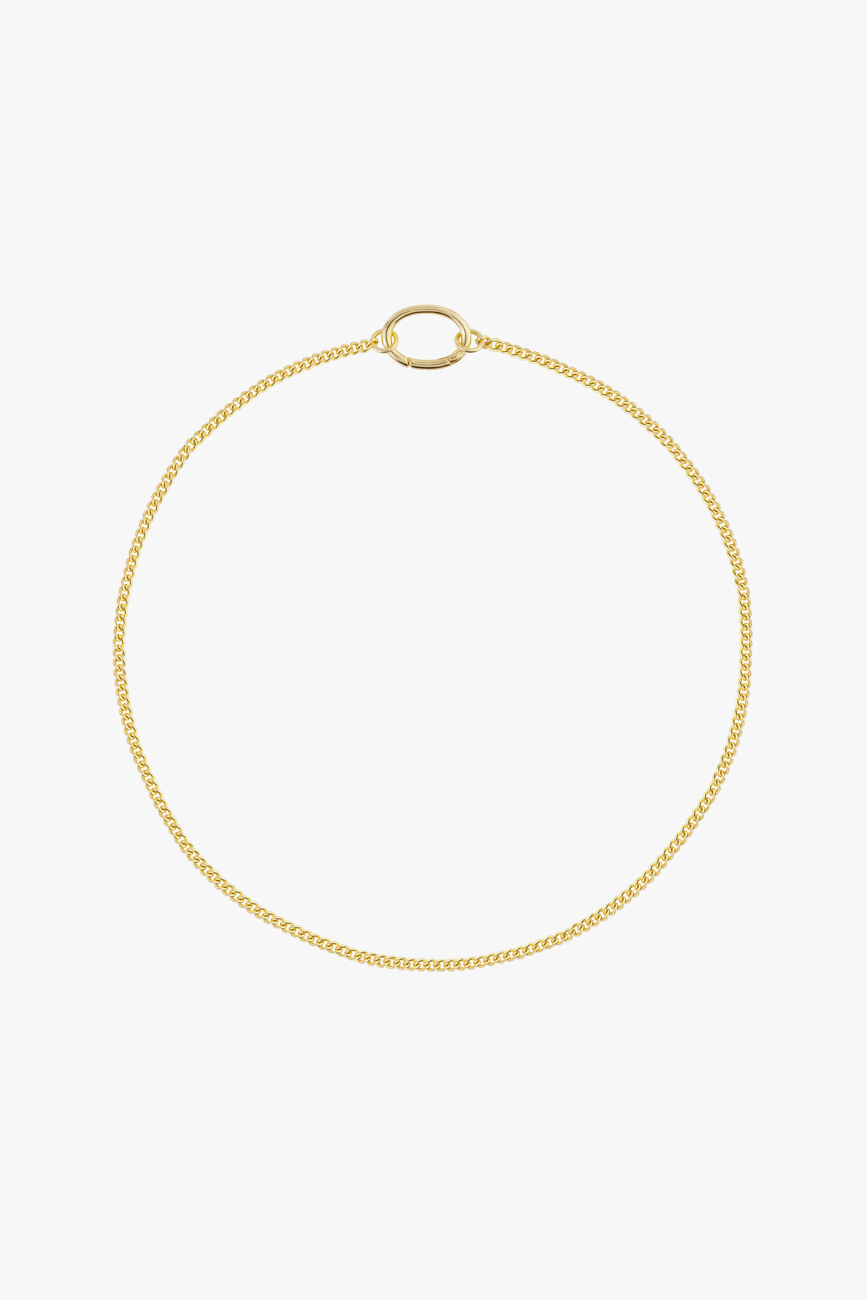 Curb clasp chain gold plated