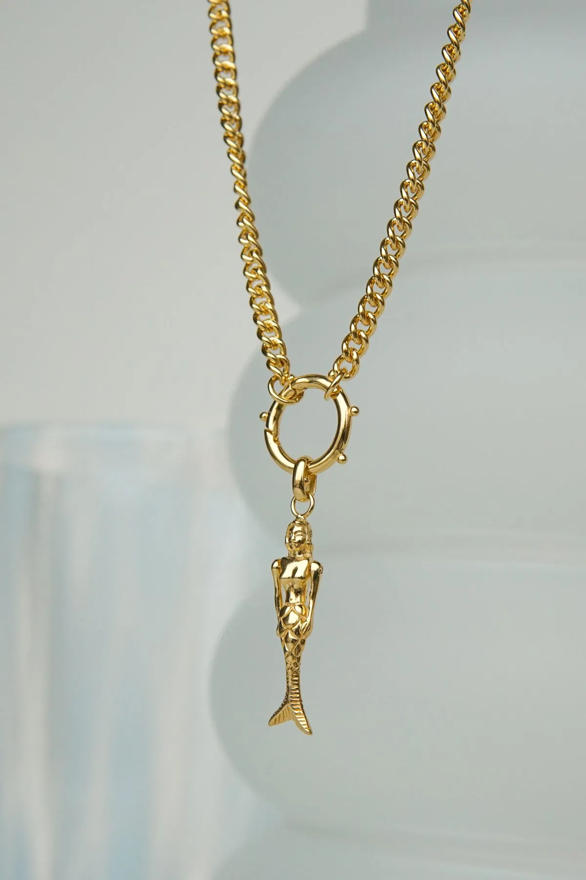 Curb clasp chain gold plated