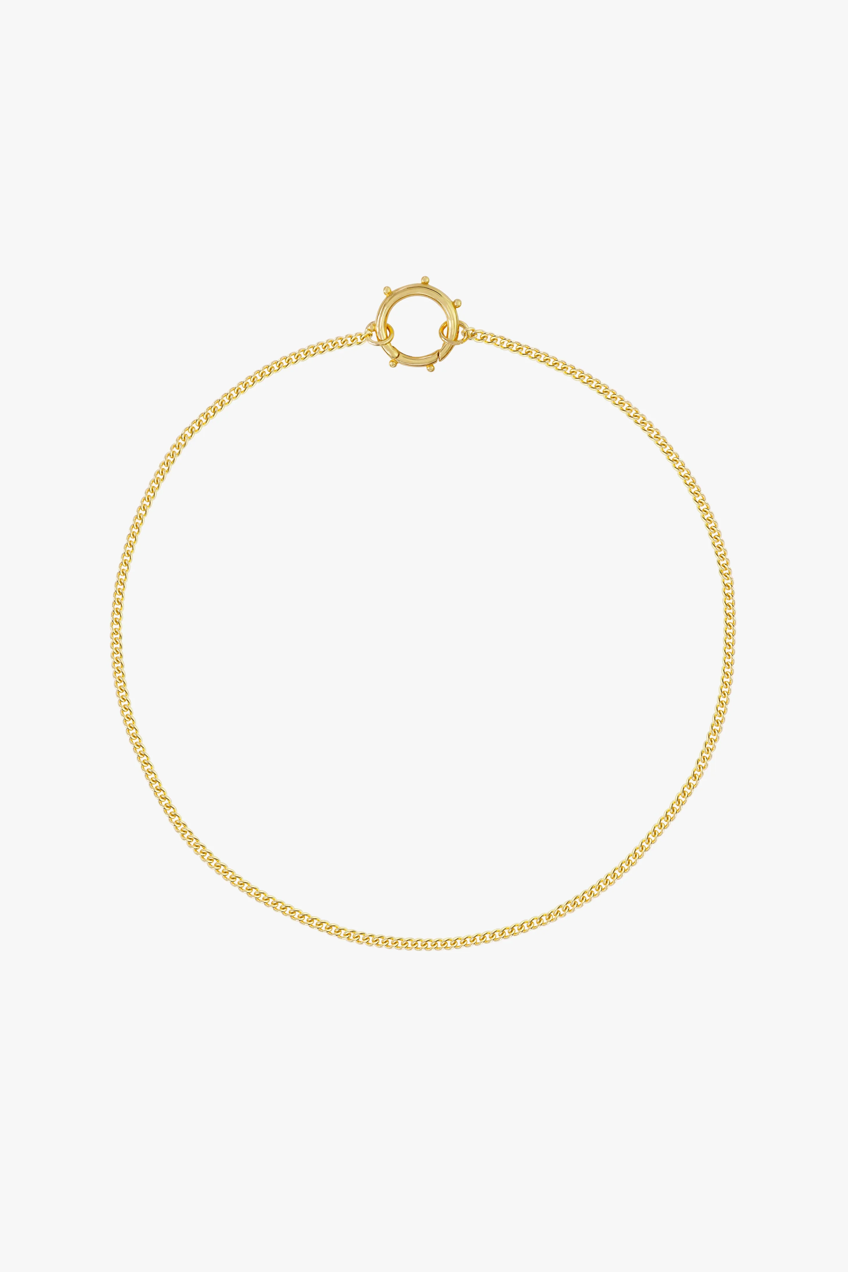 Curb clasp chain gold plated